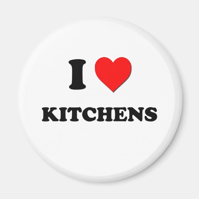 Aimant I Heart Kitchens (Devant)