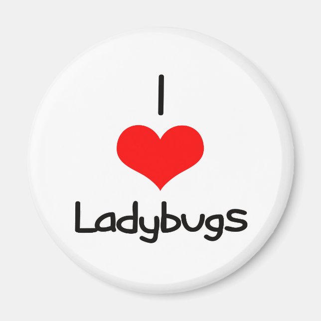 Aimant I Heart (Love) Ladybugs (Devant)