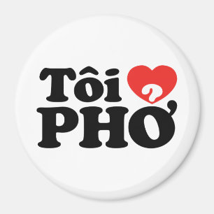 Aimant I Heart (Love) Pho (Tôi PHỞ)