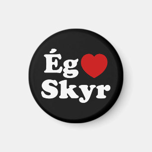Aimant I Heart (Love) Skyr [Ég Elska Skyr] Islandais