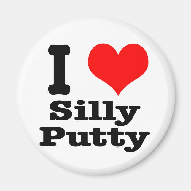 Aimant I HEART (LOVE) stupide putty (Devant)