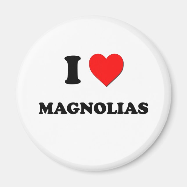Aimant I Heart Magnolias (Devant)