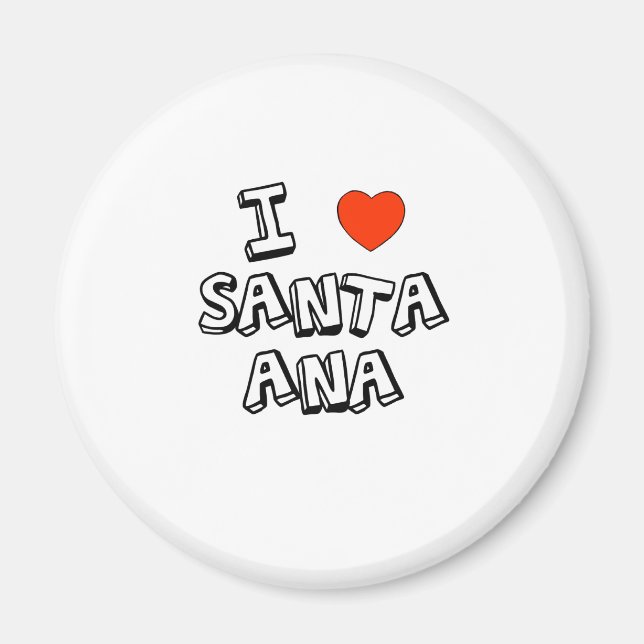 Aimant I Heart Père Noël Ana (Devant)