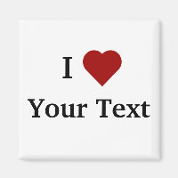 Aimant I Heart (personnalisation)