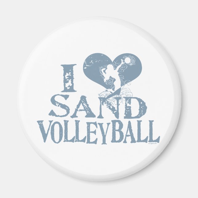 Aimant I Heart Sand Volleyball (Devant)