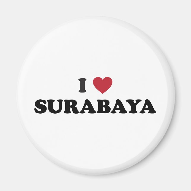 Aimant I Heart Surabaya Indonésie (Devant)