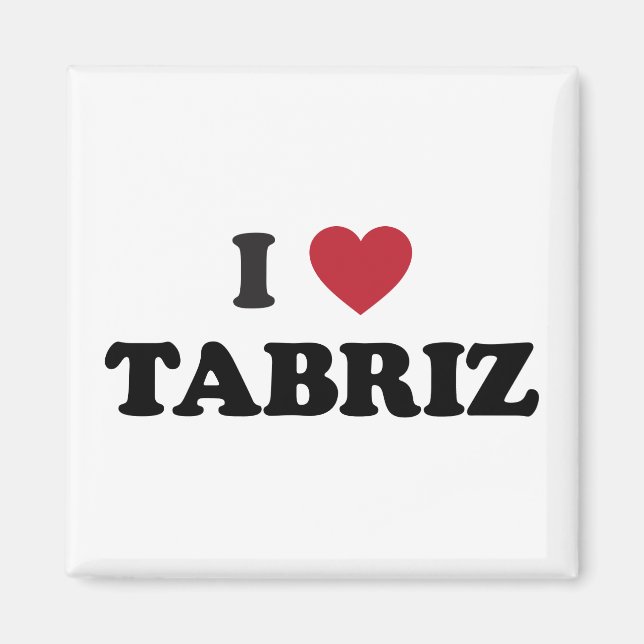 Aimant I Heart Tabriz Iran (Devant)
