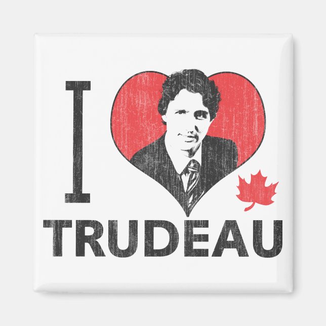 Aimant I Heart Trudeau (Devant)
