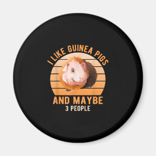 Aimant I Like Guinea Pigs Wheek Cavy Lover Guinea Pig Mom
