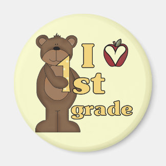 Aimant I Love 1st Grade Tshirts et cadeaux