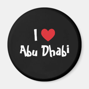 Aimant I Love Abu Dhabi