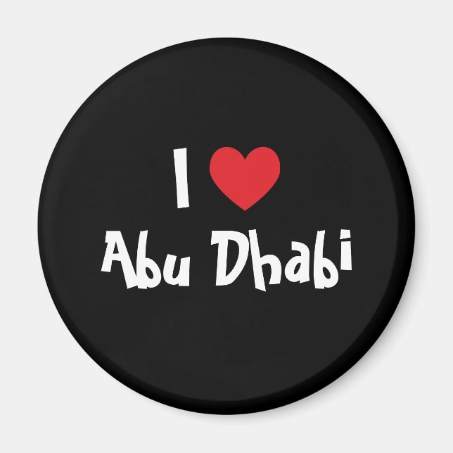 Aimant I Love Abu Dhabi (Devant)