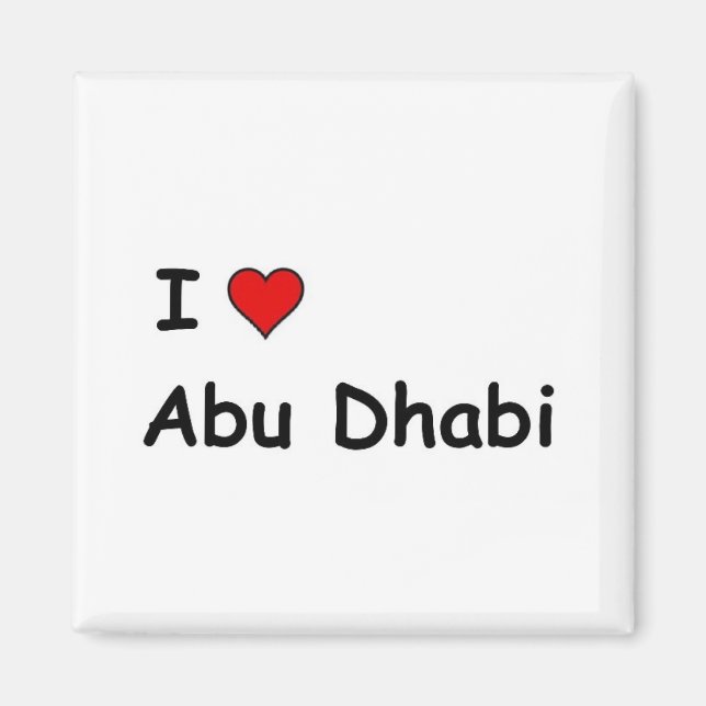Aimant I Love Abu Dhabi (Devant)