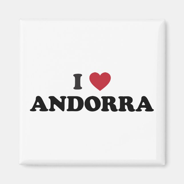 Aimant I Love Andorra (Devant)