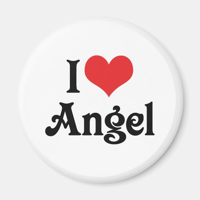 Aimant I Love Angel (Devant)