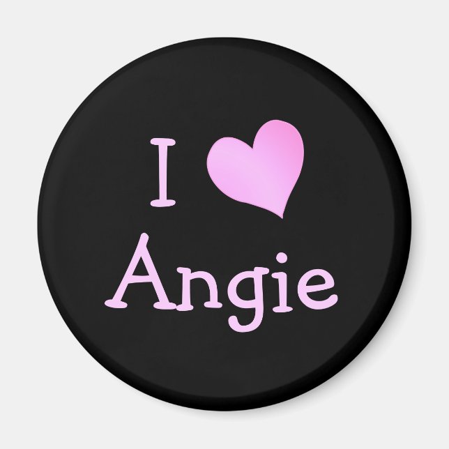 Aimant I Love Angie (Devant)