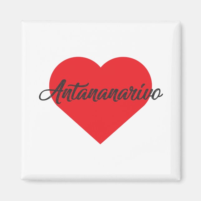 Aimant I Love Antananarivo - Madagascar (Devant)