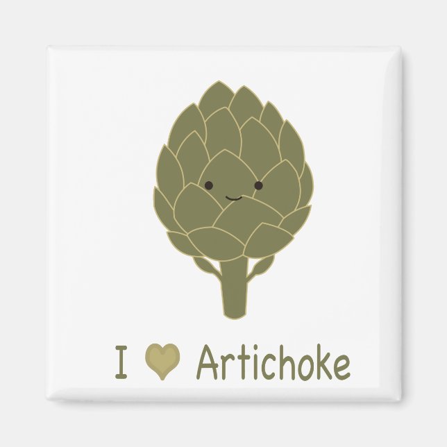 Aimant I love artichoke (Devant)