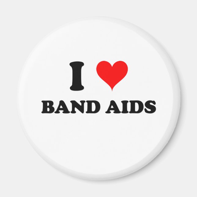 Aimant I Love Band Aids (Devant)