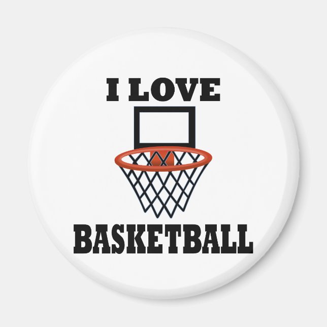 Aimant I Love Basket Basket (Devant)