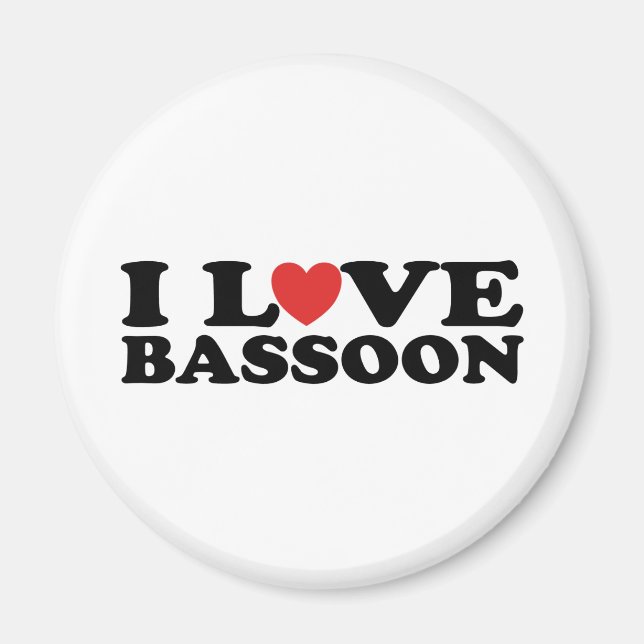 Aimant I Love Bassoon (Devant)