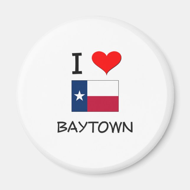 Aimant I Love Baytown Texas (Devant)