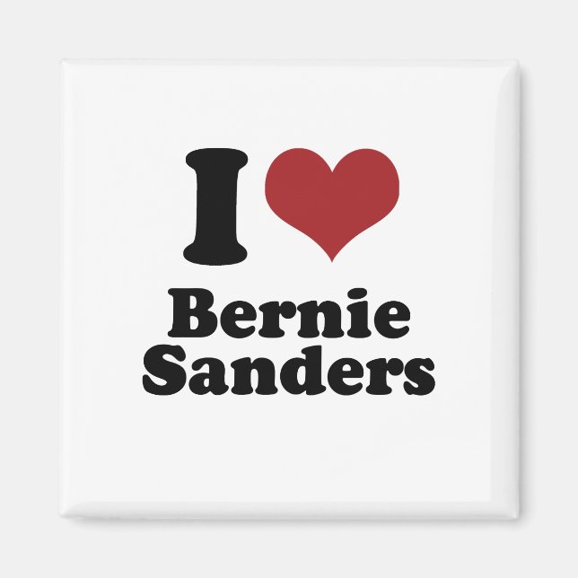 Aimant I Love Bernie Sanders for President (Devant)
