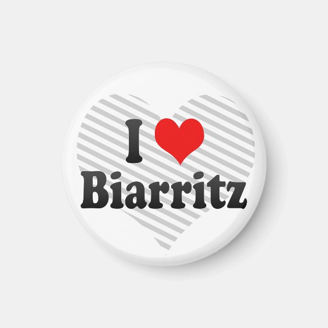 Aimant I Love Biarritz, France (Devant)