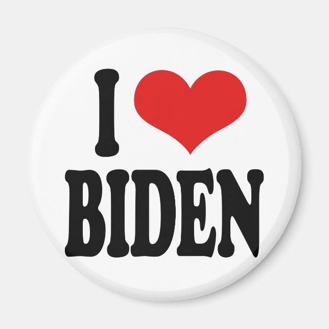 Aimant I Love Biden (Devant)