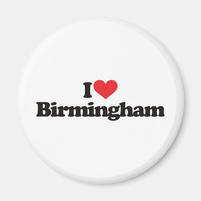 Aimant I Love Birmingham (Devant)