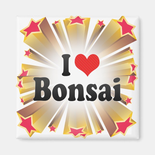 Aimant I Love Bonsai (Devant)