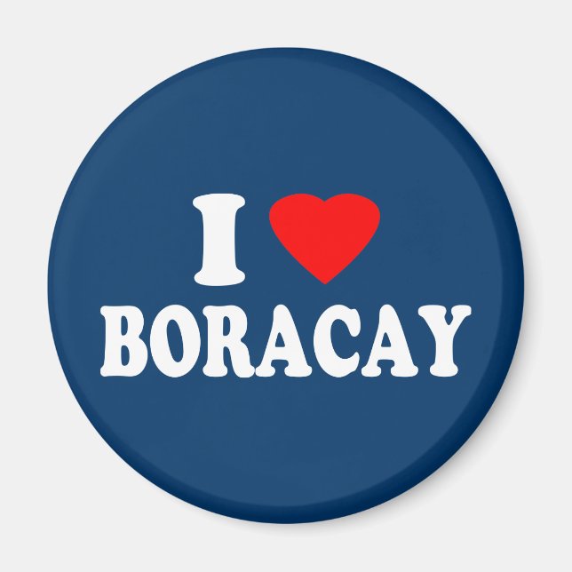 Aimant I Love Boracay (Devant)