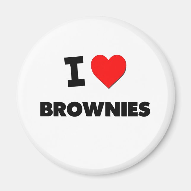 Aimant I Love Brownies ( Nourriture ) (Devant)