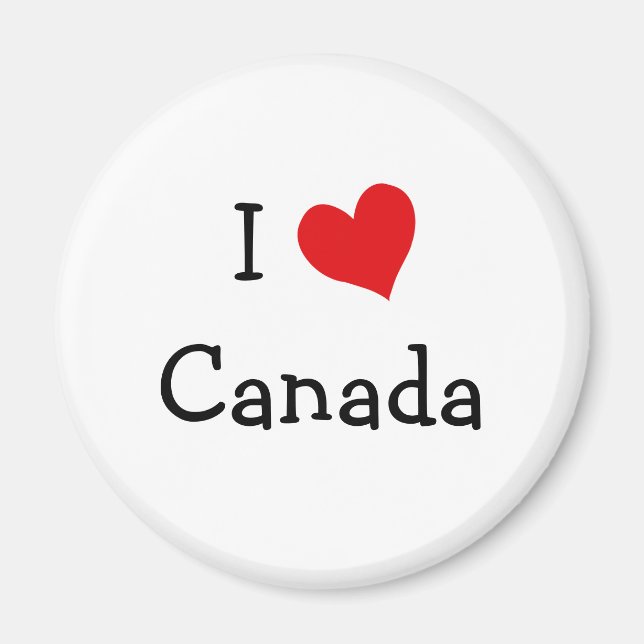 Aimant I Love Canada (Devant)