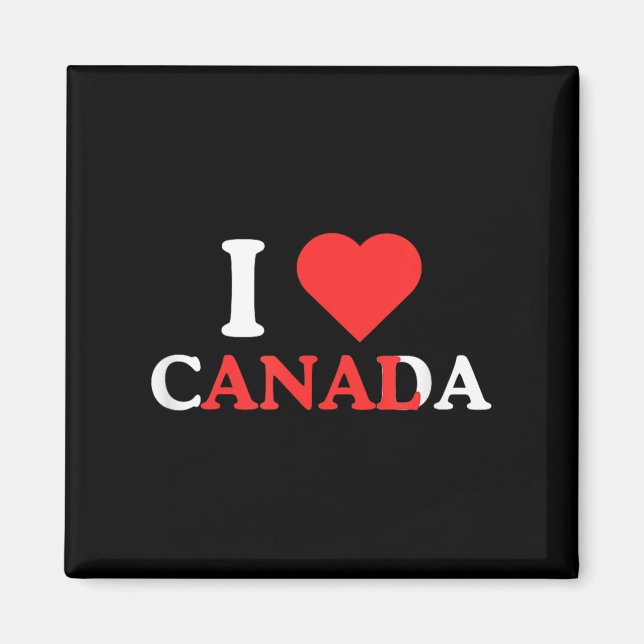 Aimant I Love Canada Funny Adulte Humor Unhinged Raunchy  (Devant)