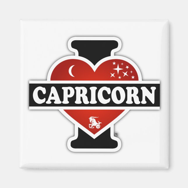 Aimant I Love Capricorn (Devant)