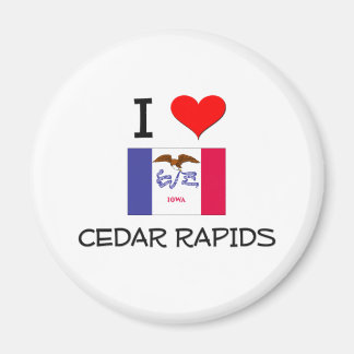 Aimant I Love CEDAR RAPIDS Iowa