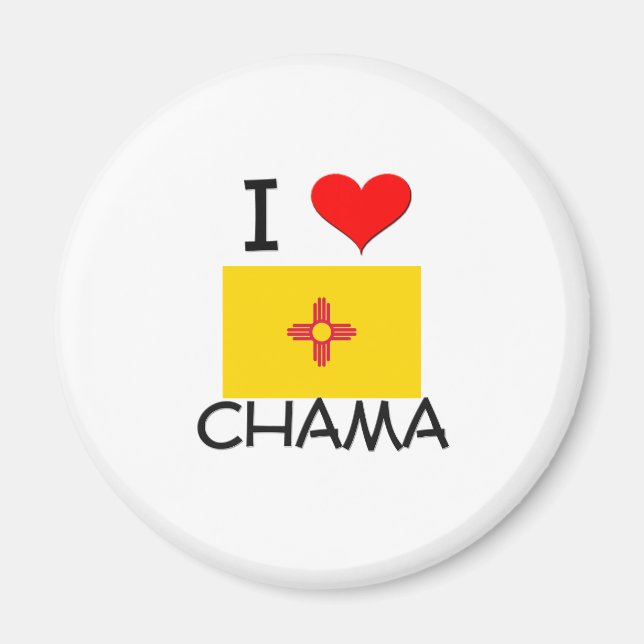 Aimant I Love Chama Nouveau-Mexique (Devant)