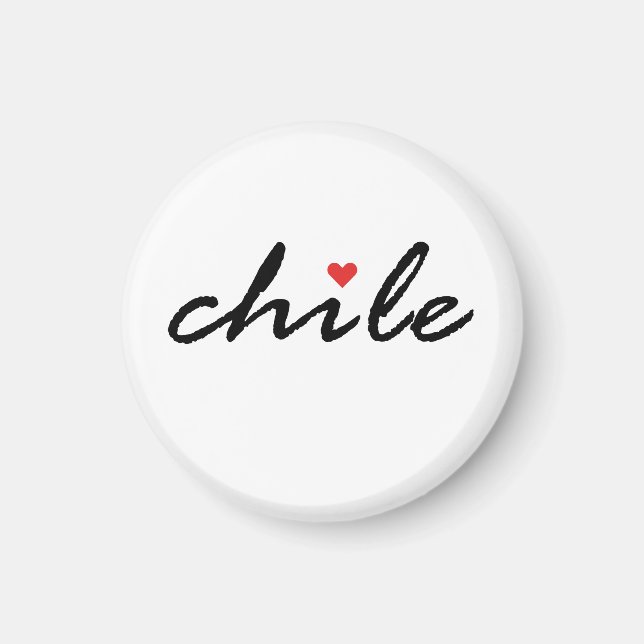Aimant I love Chile (Devant)