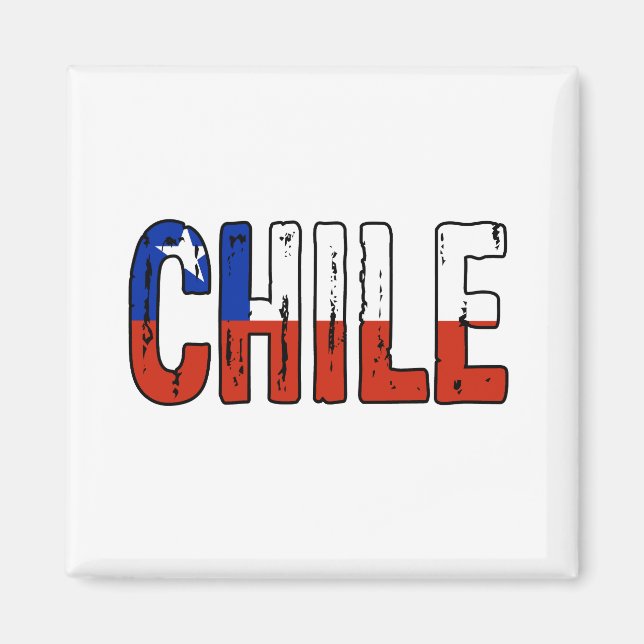 Aimant I love Chile (Devant)