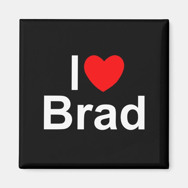 Aimant I Love (Coeur) Brad (Devant)