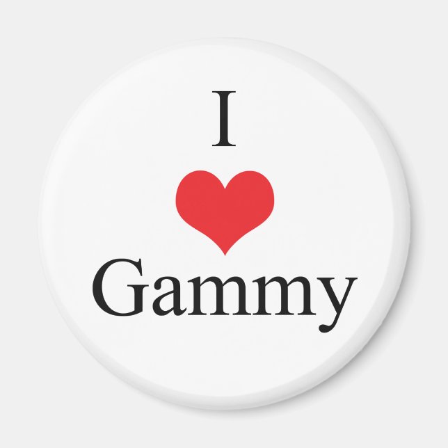 Aimant I Love (Coeur) Gammy (Devant)