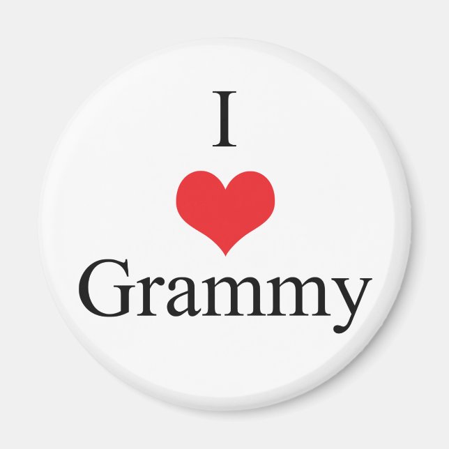 Aimant I Love (Coeur) Grammy (Devant)