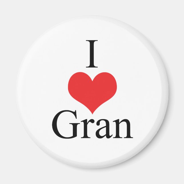 Aimant I Love (Coeur) Gran (Devant)