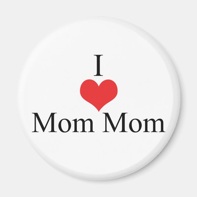 Aimant I Love (Coeur) Maman (Devant)