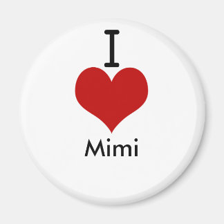 Aimant I Love (coeur) Mimi