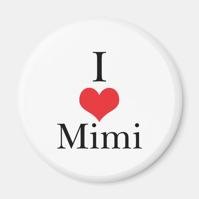 Aimant I Love (Coeur) Mimi (Devant)