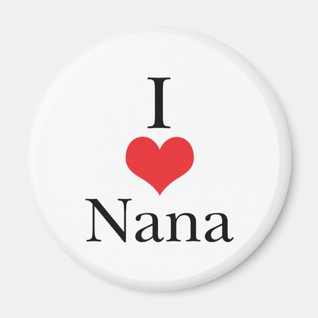 Aimant I Love (Coeur) Nana (Devant)