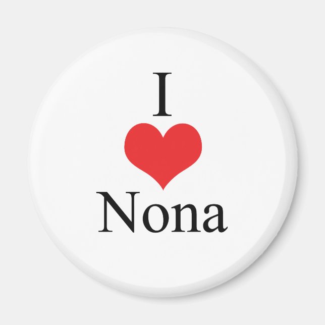 Aimant I Love (Coeur) Nona (Devant)
