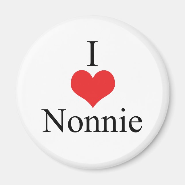 Aimant I Love (Coeur) Nonnie (Devant)